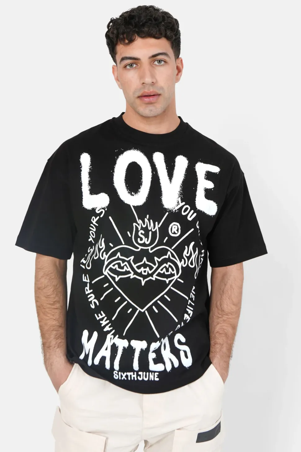 T-Shirt Love Matters Noir