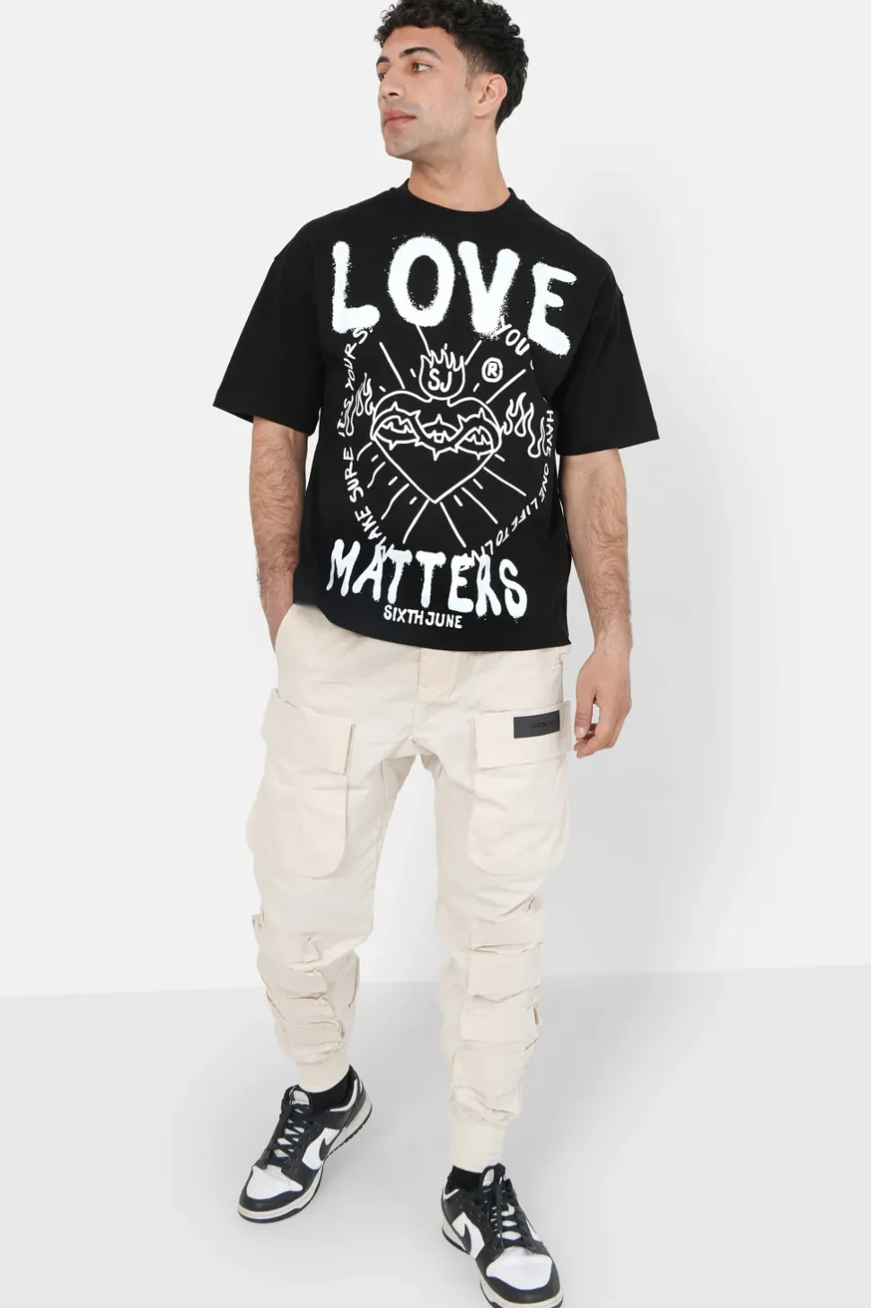 T-Shirt Love Matters Noir