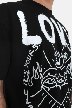 T-Shirt Love Matters Noir
