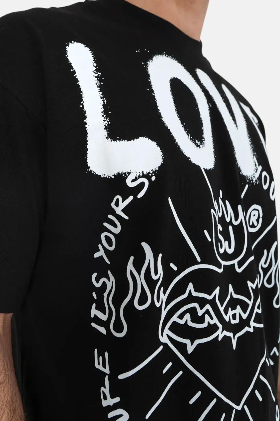 T-Shirt Love Matters Noir