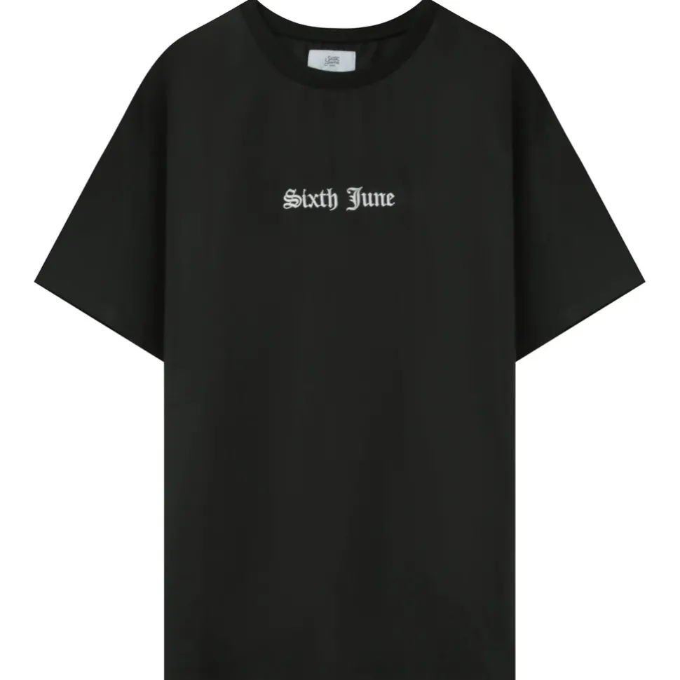 T-Shirt Oversize Gothique Noir