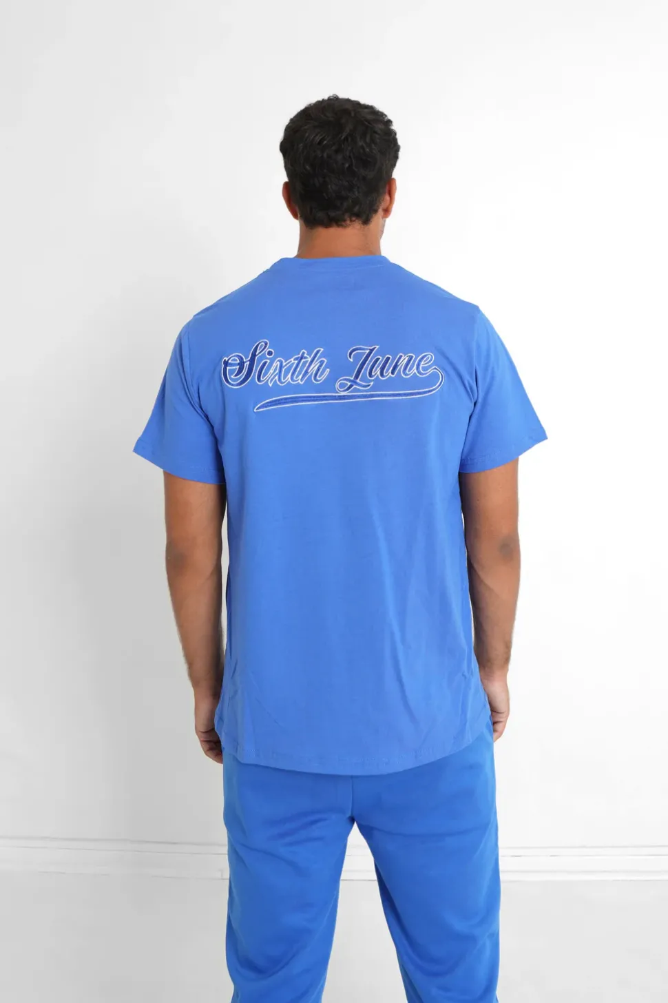 T-Shirt Retro Logo Bleu Fonce