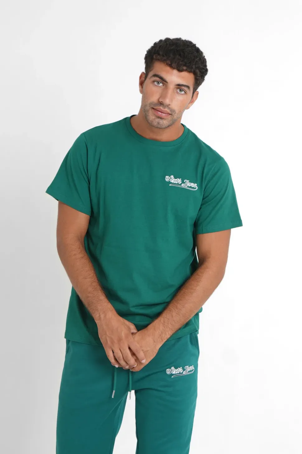 T-Shirt Retro Logo Vert Fonce