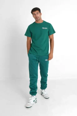 T-Shirt Retro Logo Vert Fonce