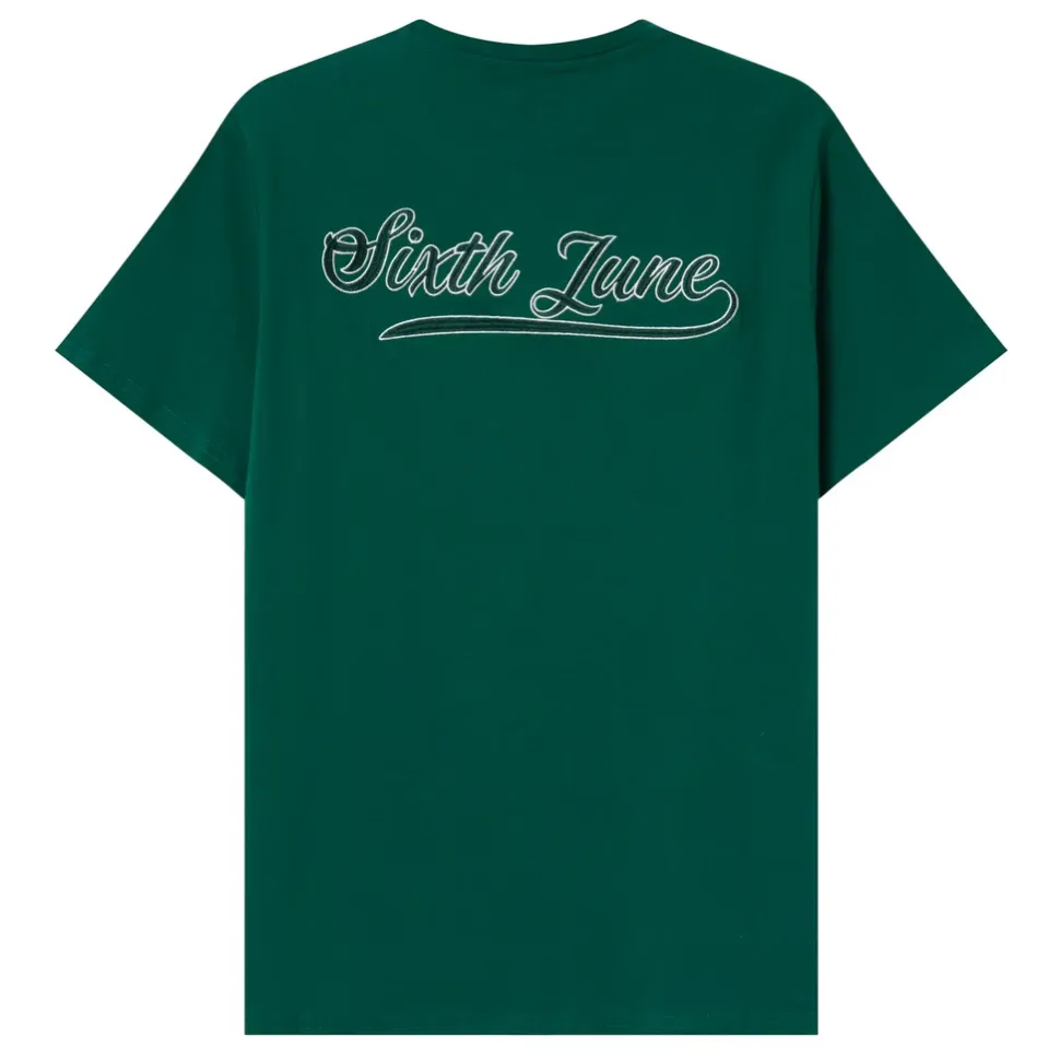 T-Shirt Retro Logo Vert Fonce