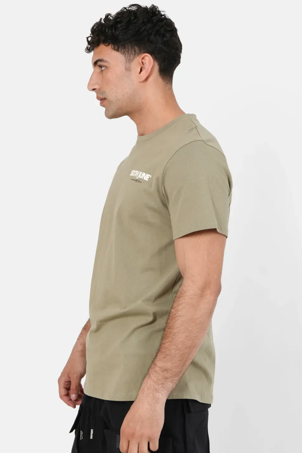 T-Shirt Self Love Club Vert Kaki