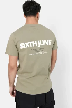 T-Shirt Self Love Club Vert Kaki
