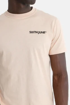 T-Shirt Soft Logo Brode Beige