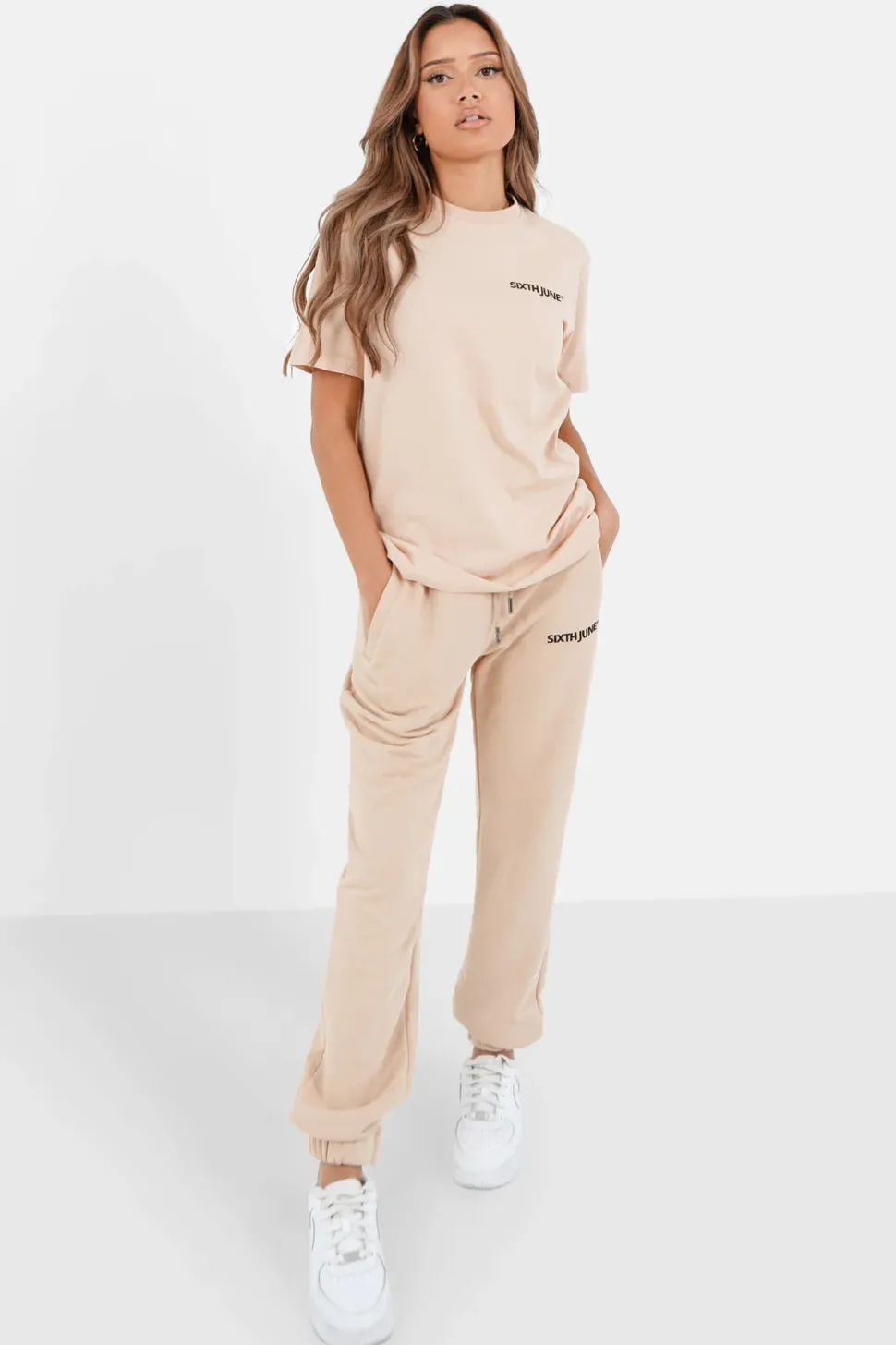T-Shirt Soft Logo Brode Beige