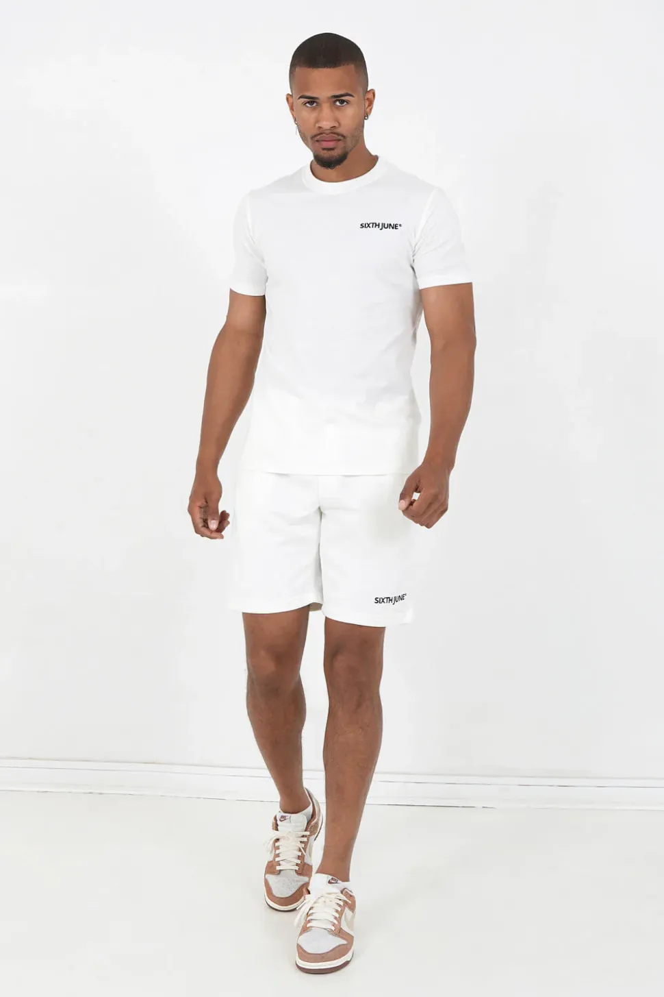 T-Shirt Soft Logo Brode Blanc