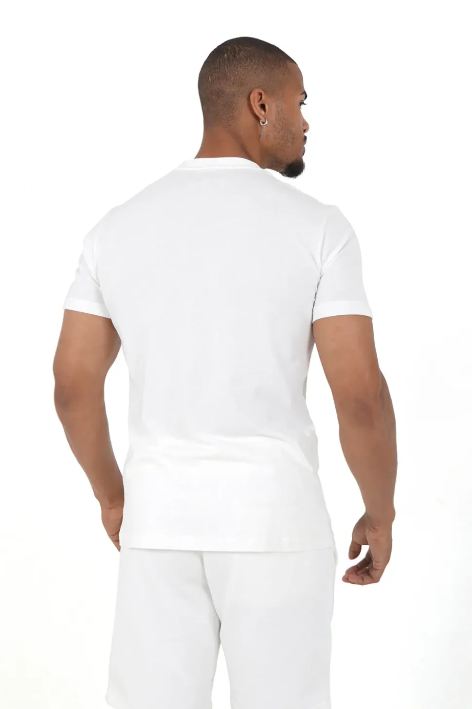T-Shirt Soft Logo Brode Blanc