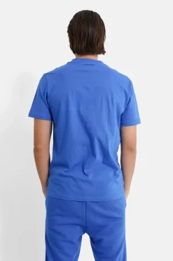 T-Shirt Soft Logo Brode Bleu Fonce