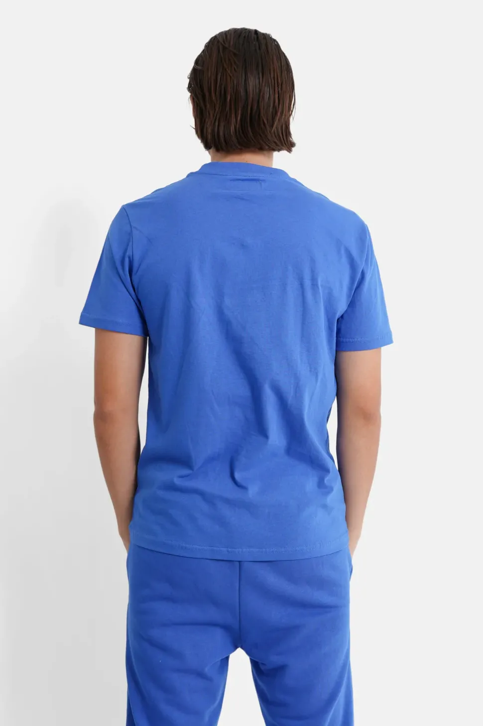 T-Shirt Soft Logo Brode Bleu Fonce