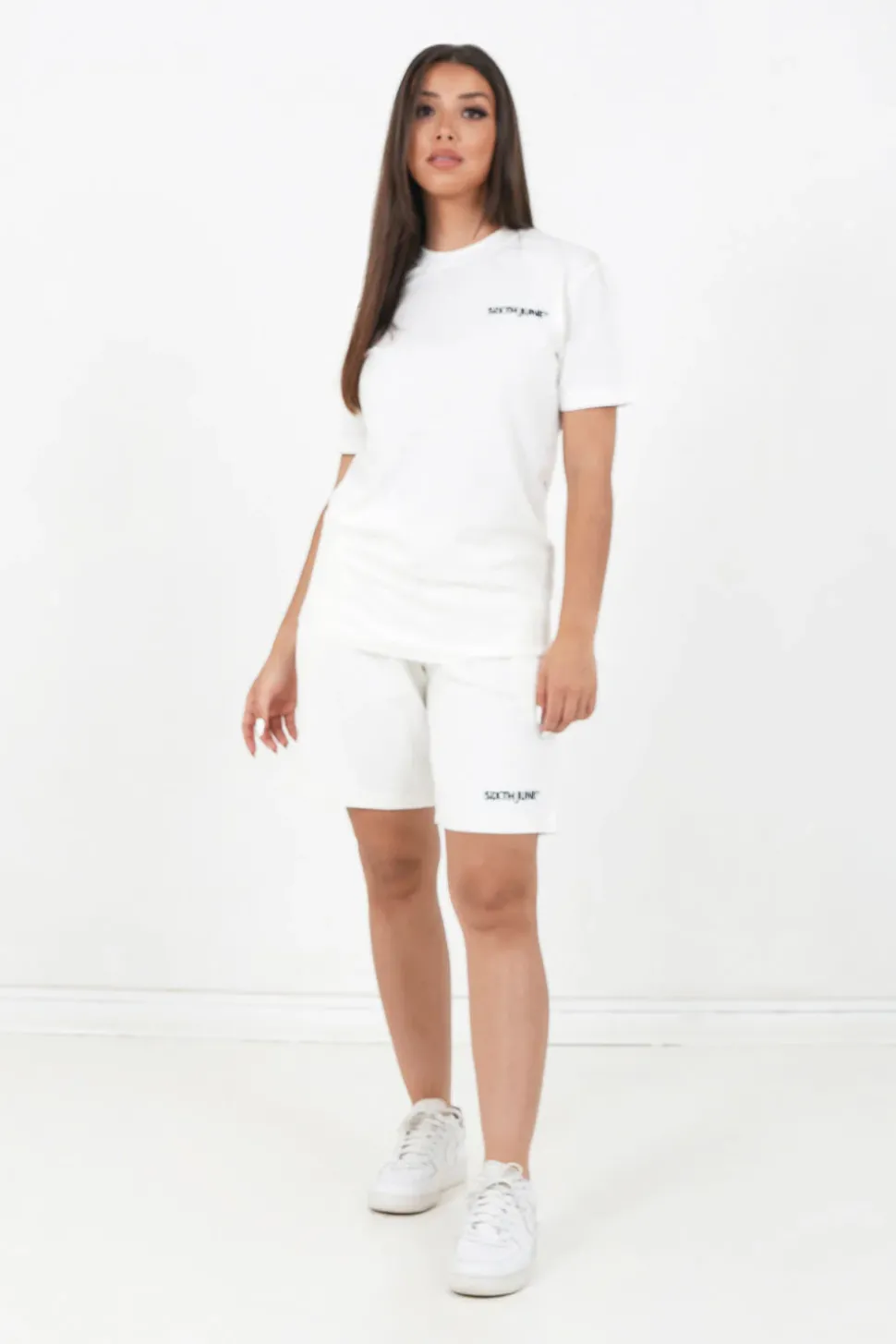 T-Shirt Soft Logo Brode Blanc