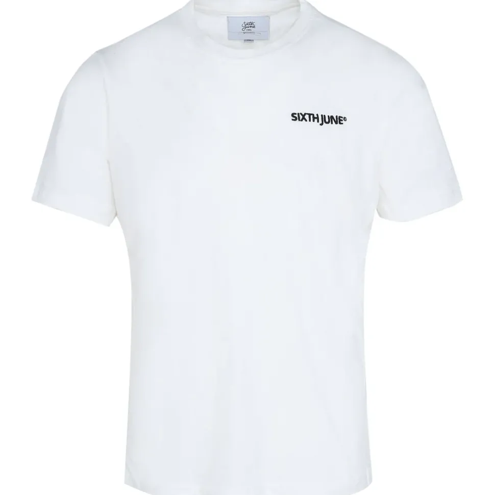 T-Shirt Soft Logo Brode Blanc