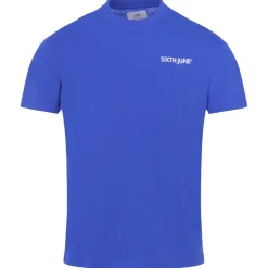 T-Shirt Soft Logo Brode Bleu Fonce