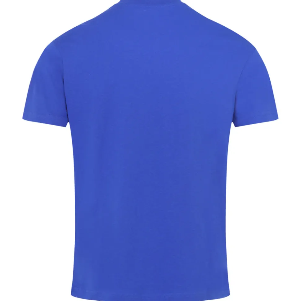 T-Shirt Soft Logo Brode Bleu Fonce