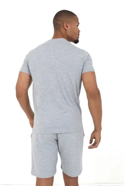 T-Shirt Soft Logo Brode Gris