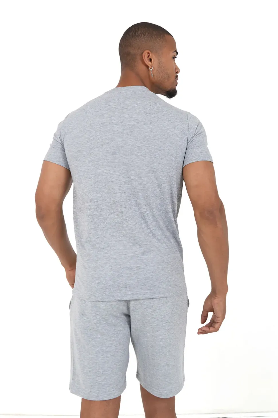 T-Shirt Soft Logo Brode Gris