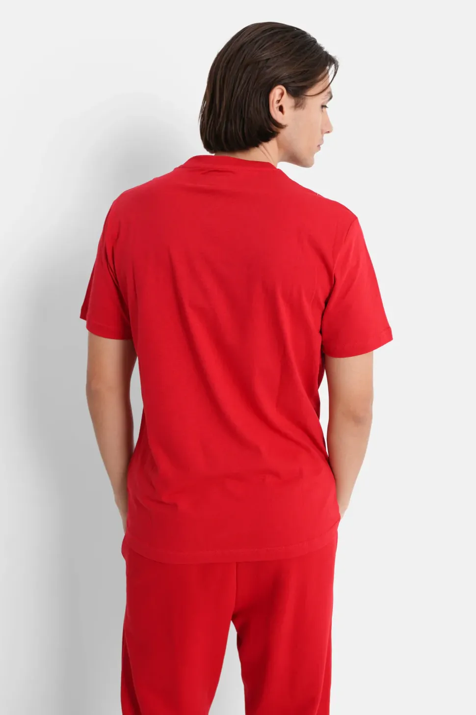 T-Shirt Soft Logo Brode Rouge