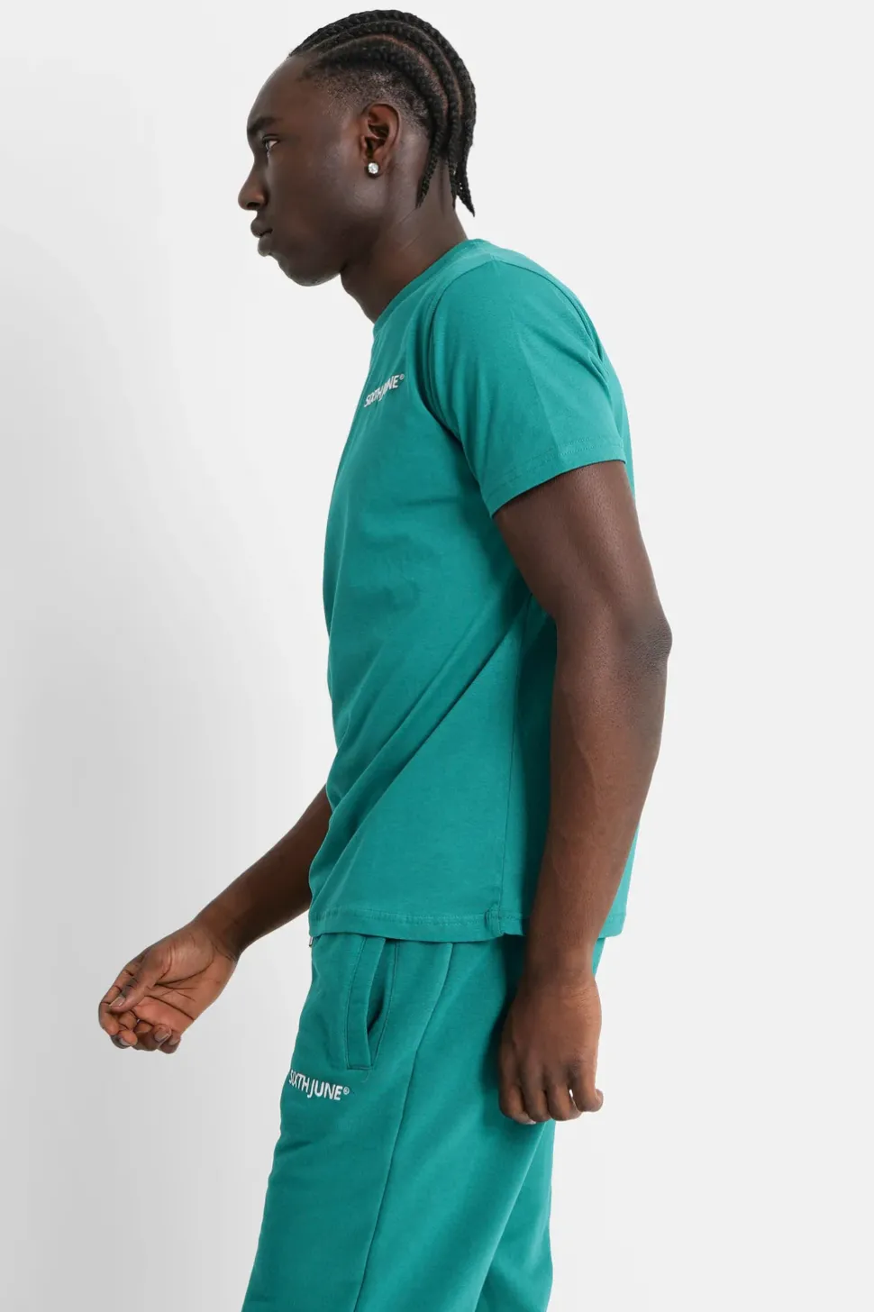 T-Shirt Soft Logo Brode Vert