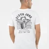 T-Shirt Squelette Gothique Blanc
