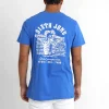 T-Shirt Squelette Gothique Bleu Fonce