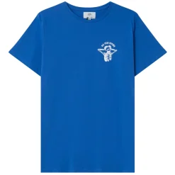 T-Shirt Squelette Gothique Bleu Fonce
