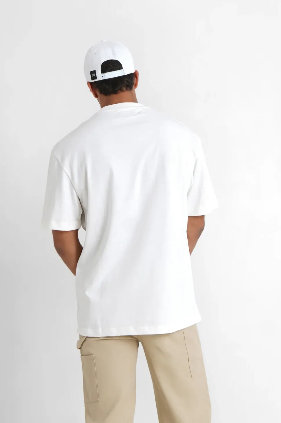 T-Shirt Vintage Eagle Blanc Casse