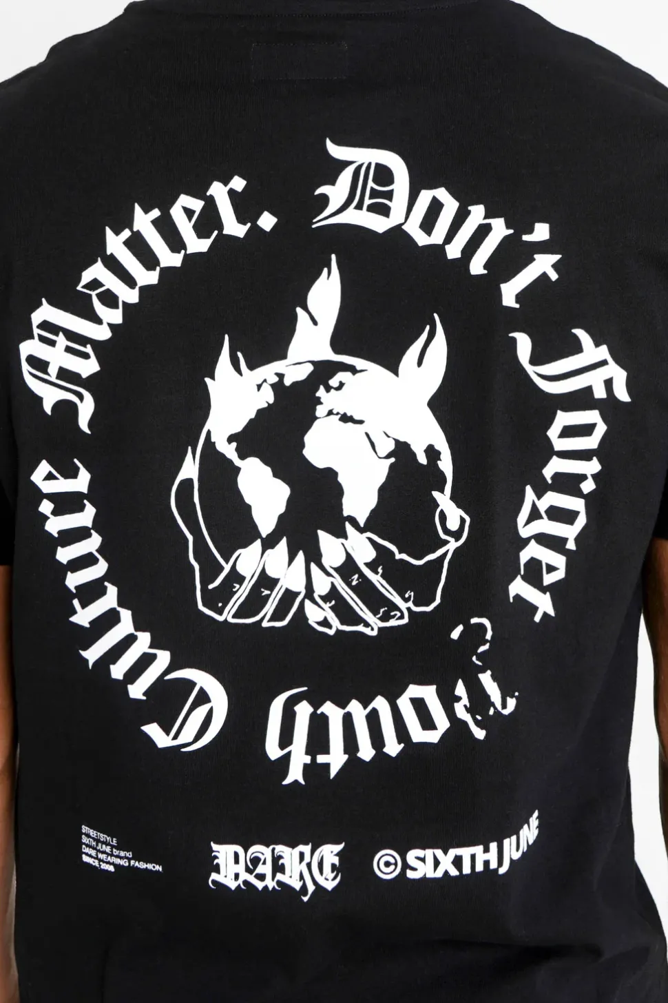 T-Shirt Youth Culture Dos Noir