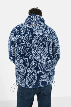 Veste Bandana Polaire Bleu