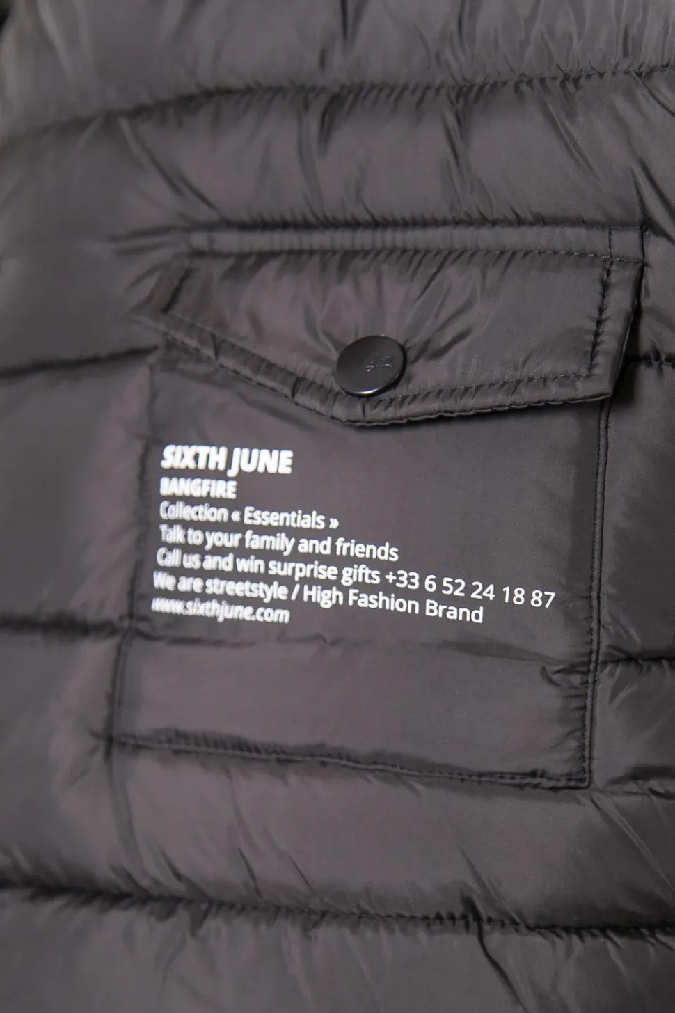 Veste Bangfire Matelassee Sans Manches Noir