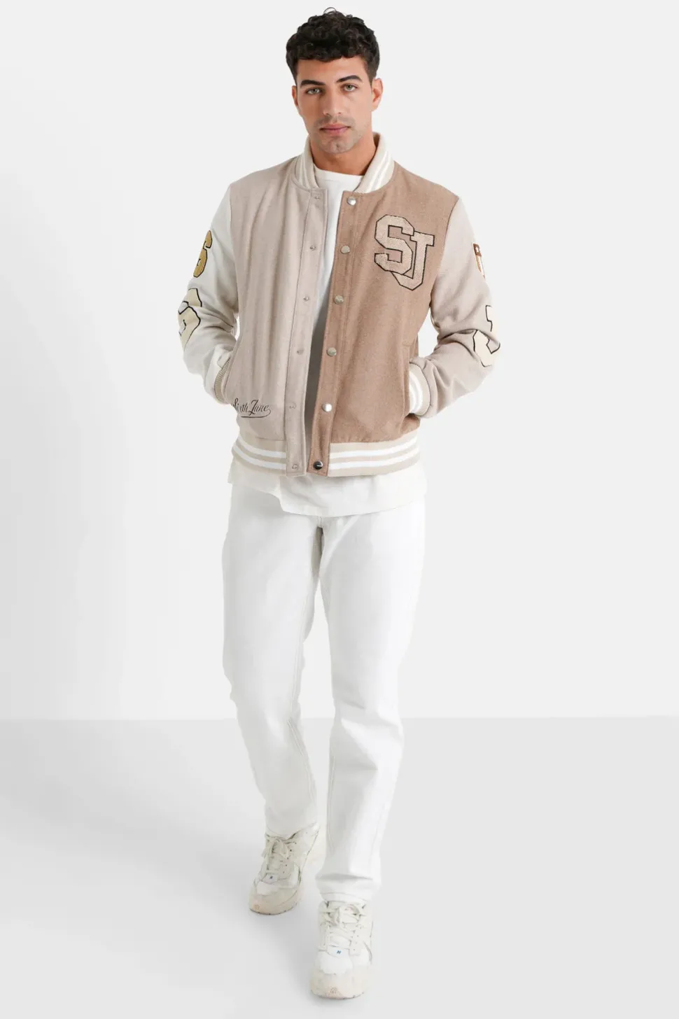 Veste Bicolore Brodee Beige