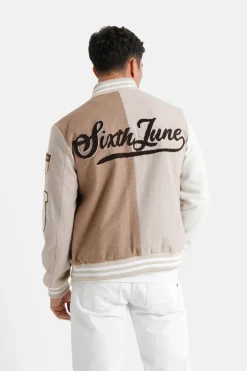 Veste Bicolore Brodee Beige