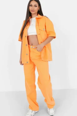 Veste Brode Oversize Orange