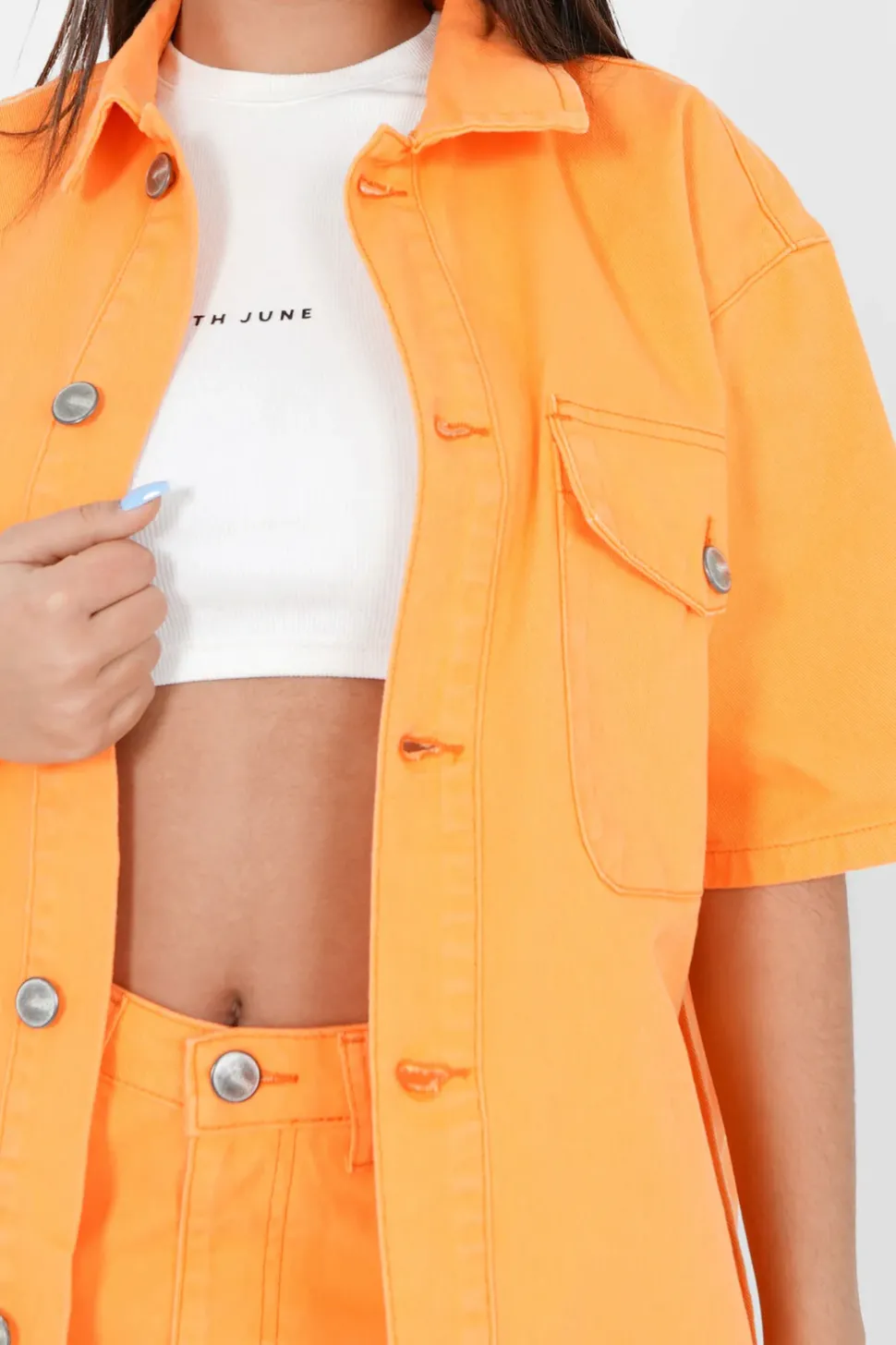 Veste Brode Oversize Orange