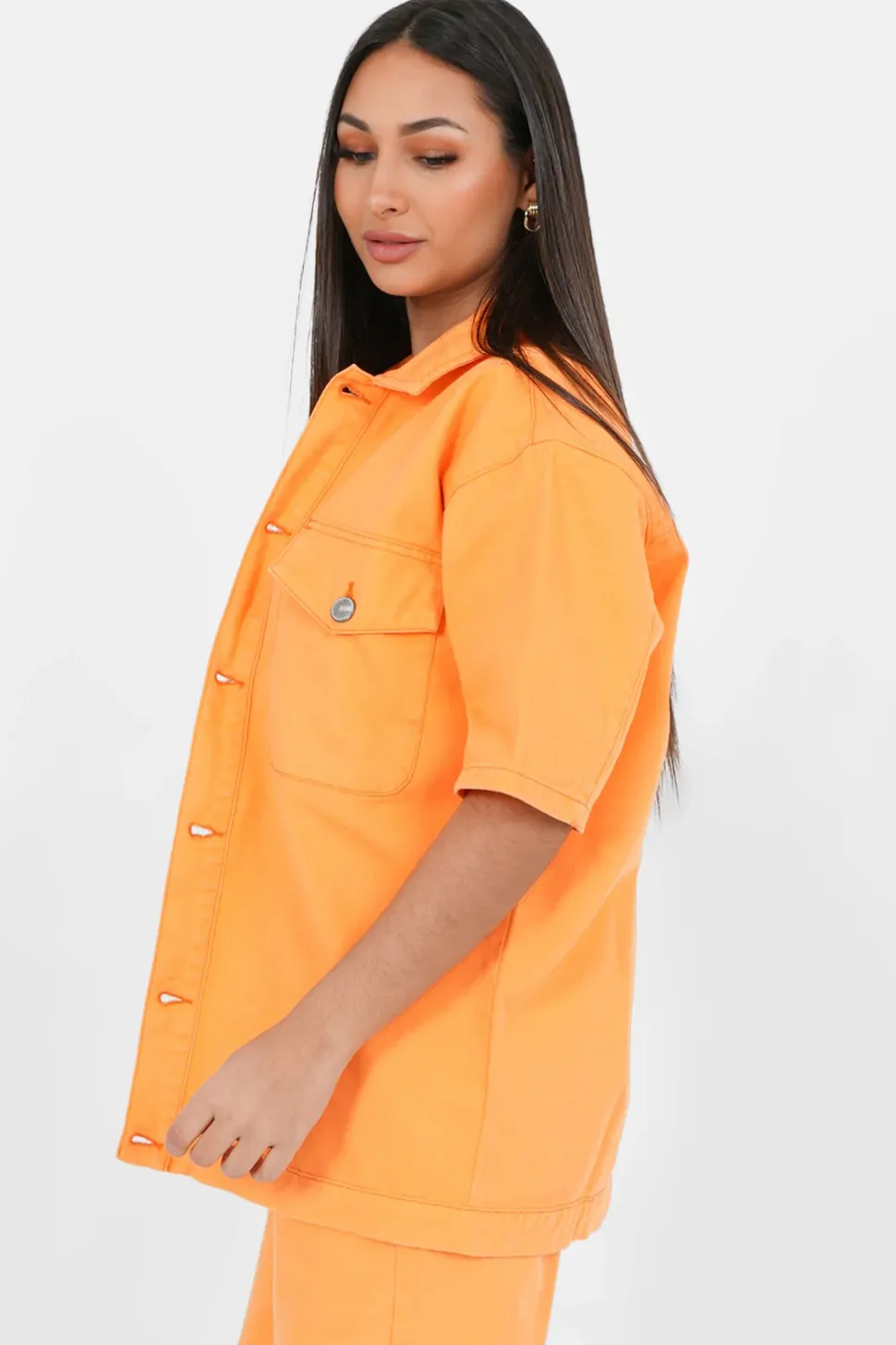 Veste Brode Oversize Orange