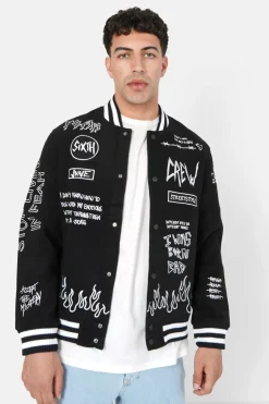 Veste Customisee Crew Noir