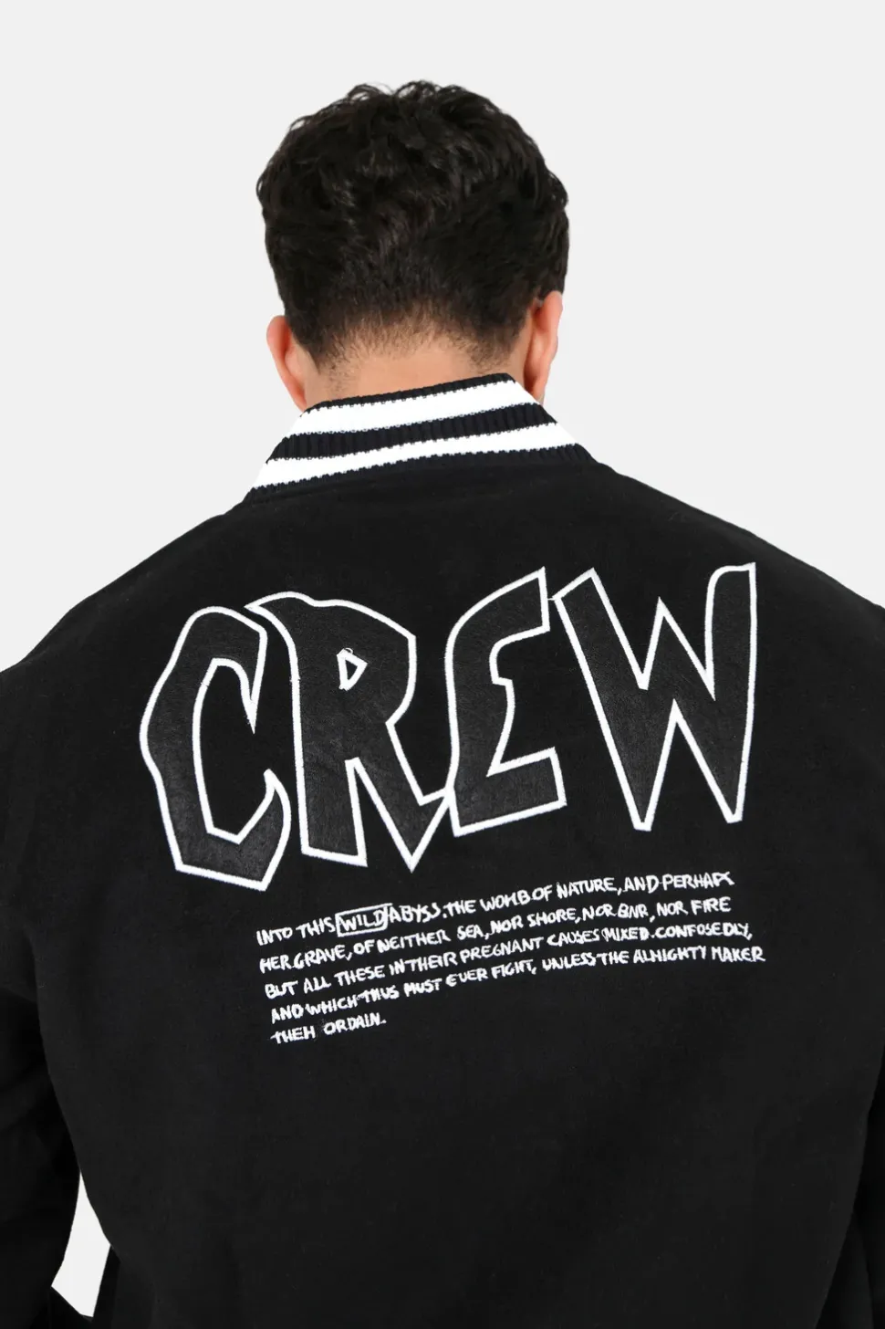Veste Customisee Crew Noir