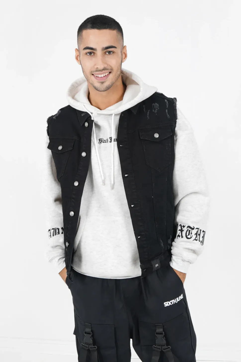 Veste Destroy Sans Manches Noir