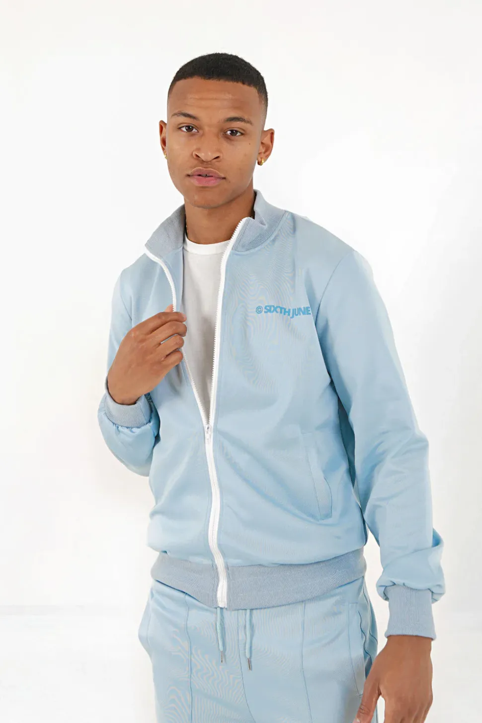 Veste Jogging Logo Bleu