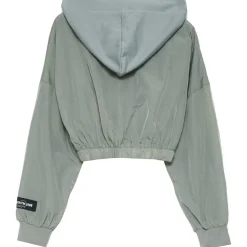 Veste Jogging Nylon Capuche Vert Clair