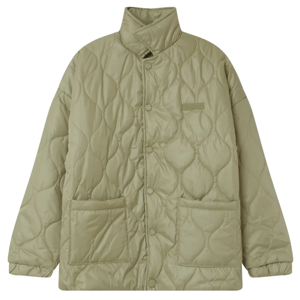 Veste Matelassee Vague Vert Kaki