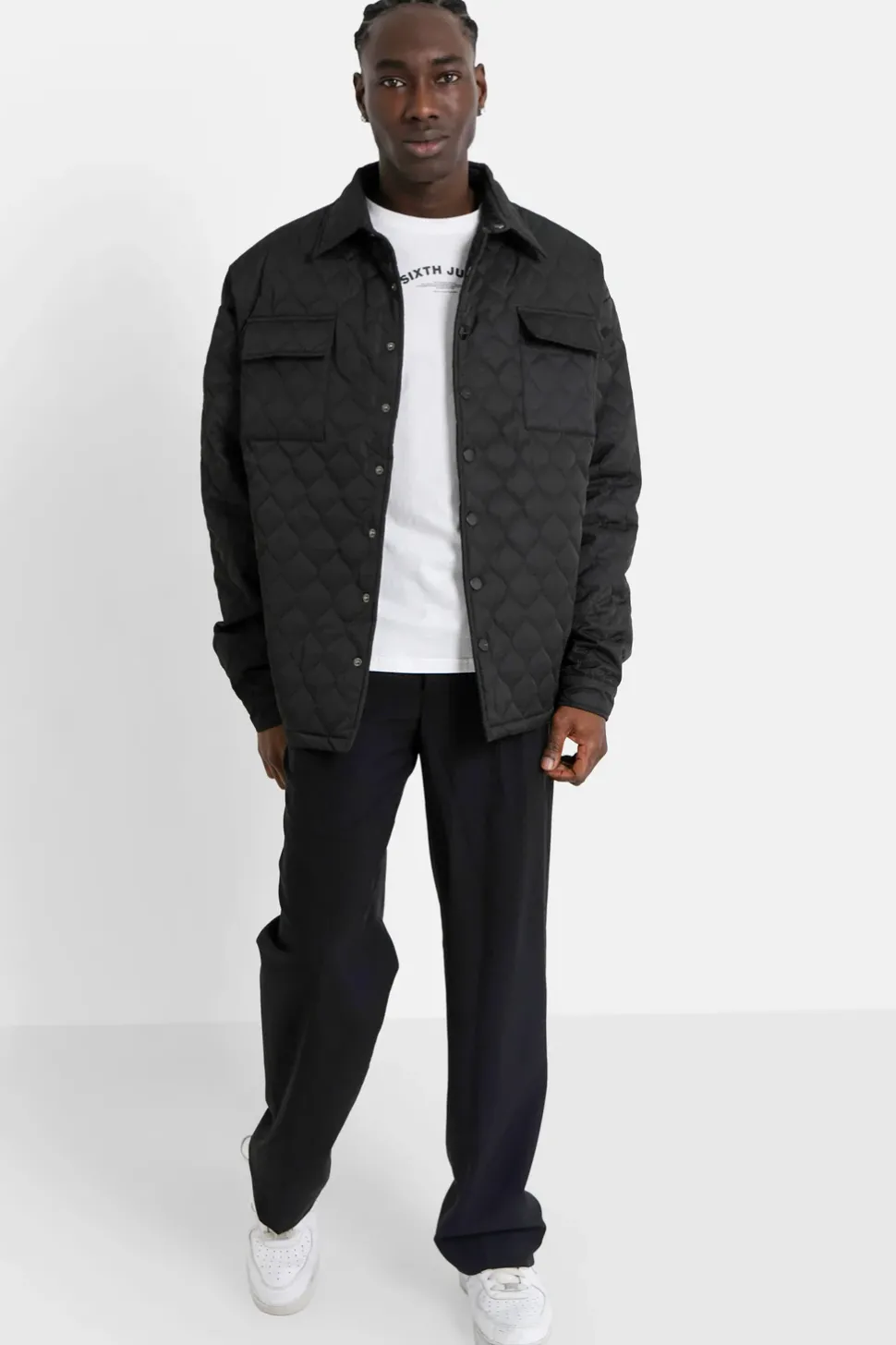 Veste Matelassee Wavy Noir