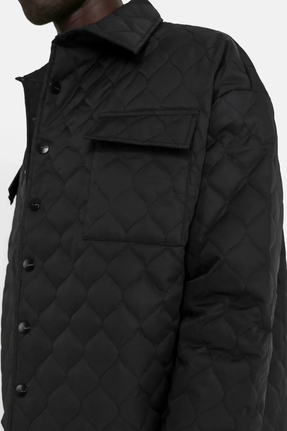 Veste Matelassee Wavy Noir