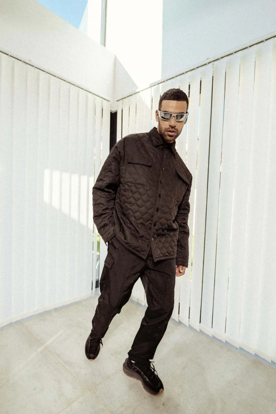 Veste Matelassee Wavy Noir