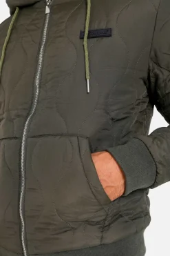 Veste Matelassee Wavy Vert Kaki