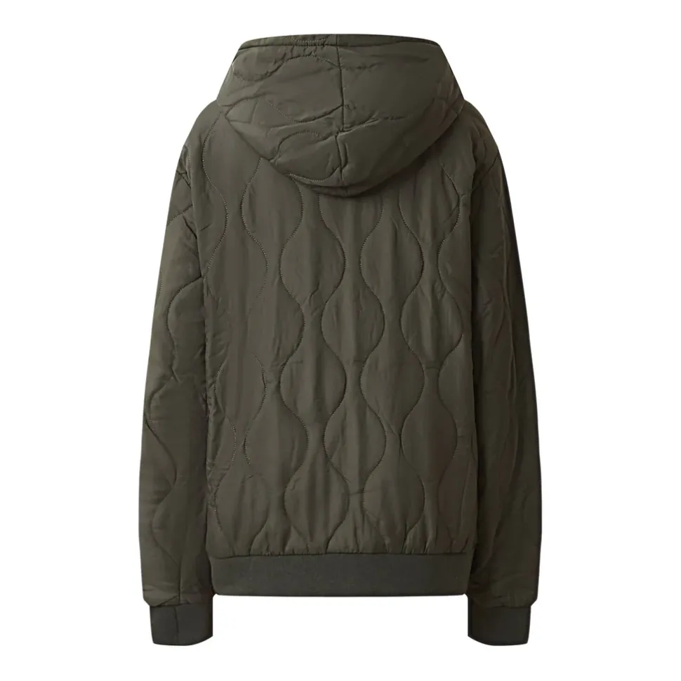 Veste Matelassee Wavy Vert Kaki