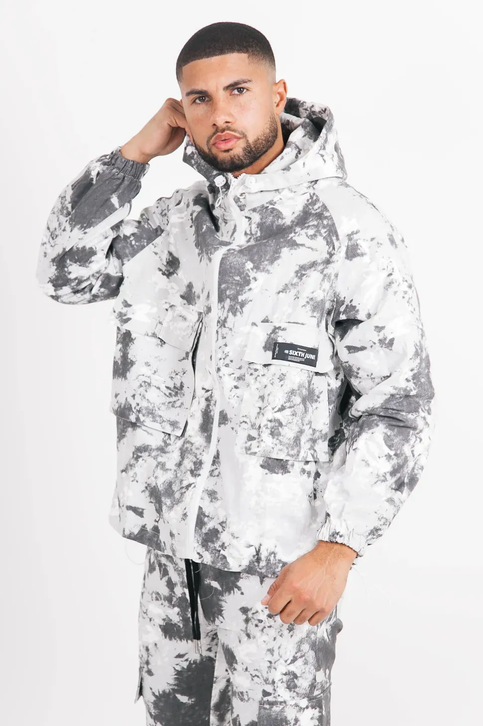 Veste Montagne Cargo Gris