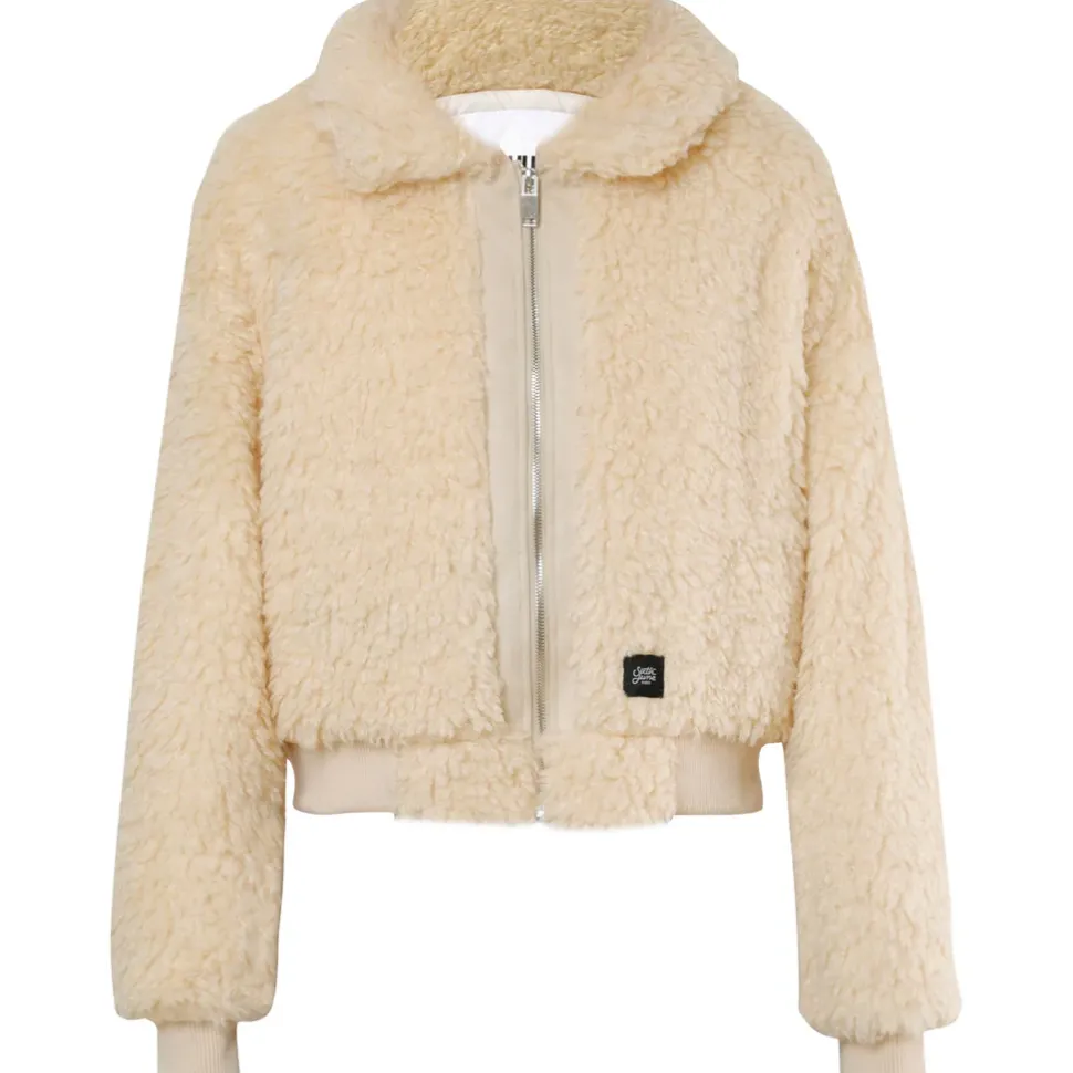 Veste Peau Mouton Courte Beige
